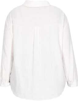 Grote maat blouse vrouwen wit