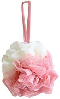 Grote Maat Solid Bad Ballen Rijke Bellen Body Bloem Bad Spons Douche Borstel Body Wash Scrubber Mesh Zachte Puff Qw