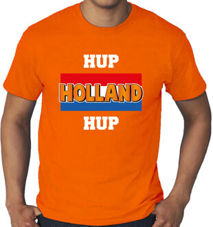 Grote maten oranje fan shirt / kleding Holland hup Holland hup EK/ WK voor heren 4XL - Feestshirts