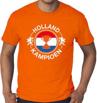 Grote maten oranje fan shirt / kleding Holland kampioen met beker EK/ WK voor heren 4XL - Feestshirts