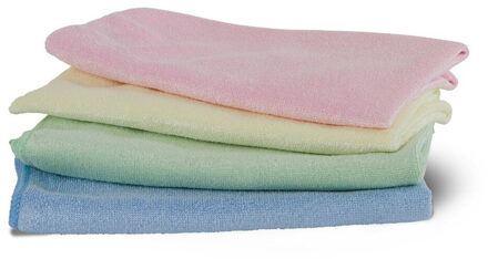 Grote Microvezeldoeken - 12x stuks - 40 x 38 cm - gekleurd - vaatdoekjes - wonderdoekjes - 240 grams