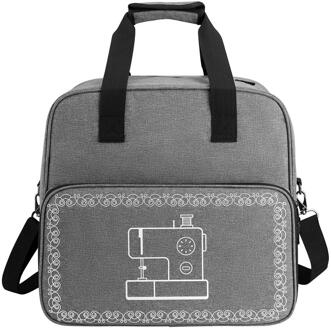 Grote Naaimachine Bag Grey Kleur Opbergtas Tote Multi-Functionele Draagbare Reizen Thuis Organizer Bag Voor Naaien Accessoires grijs kleur zak