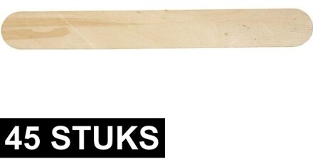 Grote naturel ijsstokjes knutselhoutjes - 30x stuks - 20 x 2,5 cm - Hobbymateriaal/knutselmateriaal