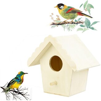 Grote Nest Dox Nest Huis Vogelhuisje Doos Handgemaakte Houten Doos Kooi Outdoor Vogelhuisje Tuin Yard Opknoping Huisdier Producten ambachten