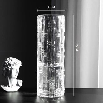 Grote Nordic Glazen Vaas Voor Bloemen Transparante Hydrocultuur Creatieve Woonkamer Decoratie Vazen Home Decor Tafel Vasi