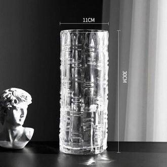 Grote Nordic Glazen Vaas Voor Bloemen Transparante Hydrocultuur Creatieve Woonkamer Decoratie Vazen Home Decor Tafel Vasi