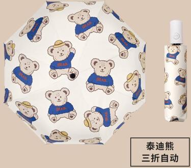 Grote Opvouwbare Regen Pocket Paraplu Automatische Kinderen Paraplu Mini Paraplu Voor Vrouwen Parasol Uv-bescherming Opvouwbare Paraplu um46-Automatic-lang