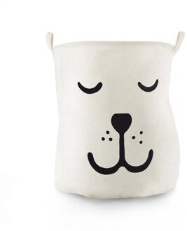 Grote Opvouwbare Wasmand Met Handvat Katoen Animal Print Wasmand Zak Vuile Kleren Mand Organizer Speelgoed Opbergdoos