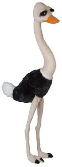 grote pluche struisvogel knuffel dier - 100 cm - Knuffeldieren Multi