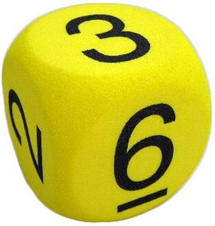 Grote Reken Dobbelsteen Getallen (5 cm)