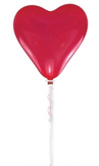 Grote rode hartjes ballon 170 cm - Ballonnen Rood