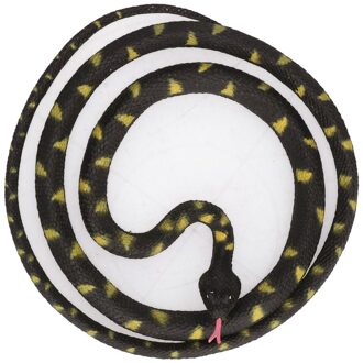 Grote rubberen speelgoed Python slangen zwart 137 cm