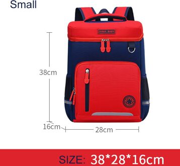 Grote School Rugzak Primaire Voor Meisjes Kids Boekentas Kinderen Meisje Jongen Boek Tassen Knapzak Waterdicht Mochilas Engeland Stijl rood klein