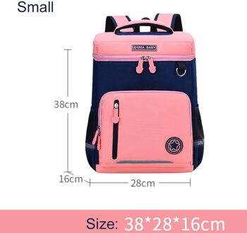 Grote School Rugzak Primaire Voor Meisjes Kids Boekentas Kinderen Meisje Jongen Boek Tassen Knapzak Waterdicht Mochilas Engeland Stijl roze klein