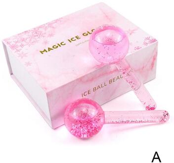 Grote Schoonheid Ijshockey Energie Schoonheid Kristallen Bal Gezicht Huid/En Eye Wave Stuks Cooling 2 Massage Box Water ijs Globes E4Y4