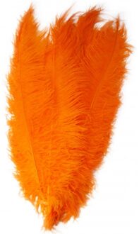 Grote sierveren 50 cm oranje - Verkleedveren