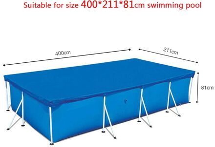 Grote Size Zwembad Ronde Grondzeil Lip Cover Stofdicht Floor Doek Mat Cover Voor Outdoor Villa Tuin Water Zwembad fun 400x211x81cm