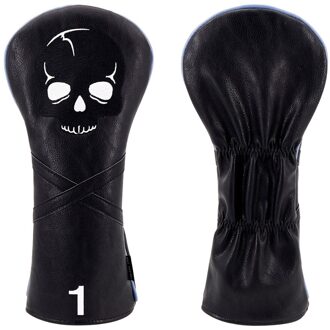 Grote Tanden Golf Headcover Driver 460CC Golf Club Protector PU Lederen Schedel Patroon