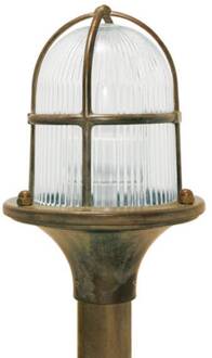 Grote tuinpadverlichting Ocean oudmessing, transparant