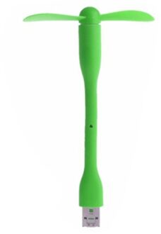 Grote Verkoop! Mini 6 Kleuren Flexibele Mini Handheld Usb Ventilator Draagbare Afneembare Koelventilator Voor Laptop Usb Apparaten groen