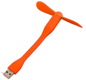 Grote Verkoop! Mini 6 Kleuren Flexibele Mini Handheld Usb Ventilator Draagbare Afneembare Koelventilator Voor Laptop Usb Apparaten oranje