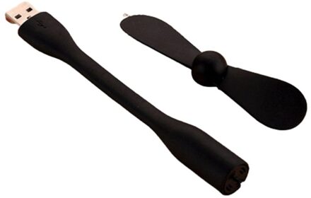 Grote Verkoop! Mini 6 Kleuren Flexibele Mini Handheld Usb Ventilator Draagbare Afneembare Koelventilator Voor Laptop Usb Apparaten zwart