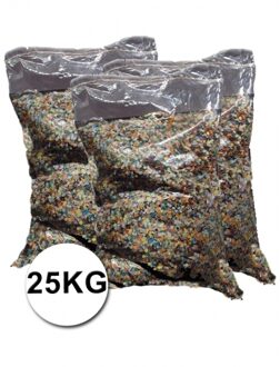 Grote verpakking confetti snippers ca. 25 kilo Multi