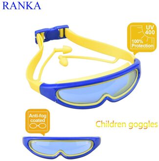 Grote Vision Kids Zwembril Grote Frame Zwemmen Bril voor 3-15 Jaar Oude Kinderen Geen Lekkende Anti-Fog Uv-bescherming