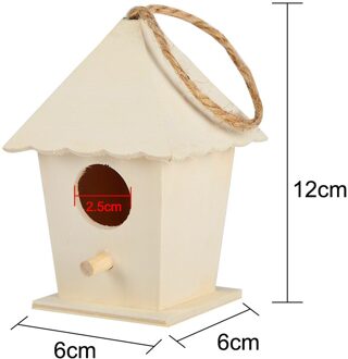 Grote Vogelnest Huis Doos Vogelhuisje Houten Doos Houten Vogels Accessoires Houten Huis Vogel Huis Creatieve Wandmontage Buiten