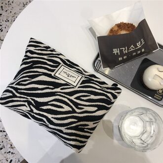 Grote Vrouwen Leopard Cosmetische Tas Canvas Waterdichte Rits Make-Up Tas Reizen Wassen Make Organizer Beauty Case 1