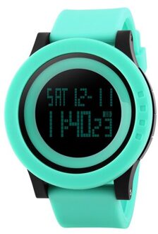 Grote Wijzerplaat Outdoor Mannen Sport Sport Apparatuur Waterdicht Alarm Casual Horloge groen groen