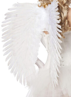 Grote witte engelen vleugels - Maat: One Size