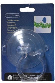 Grote zuignap ophanghaak - transparant - 8,5 cm - kunststof - haak - ophangen
