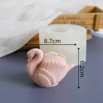 Grote Zwaan Siliconen Mal Maken Fondant Chocolade Taart Decoratie Gereedschap Handgemaakte Silica Zeep Vorm