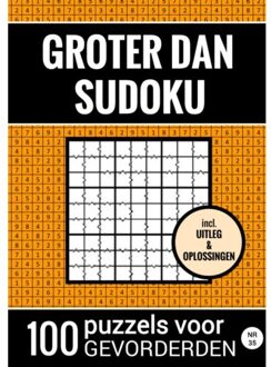 Groter Dan Sudoku - 100 Puzzels Voor Gevorderden - Nr. 35 - Sudoku Puzzelboeken