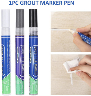 Grout Pen Anti Mould Tile Revives Restores Bathroom Kitchen Tiles Grout Marker Black/Gray /White Bathroom Paint Cleaner