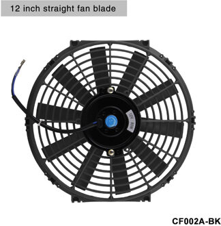 GRT-14 inch Zwart 12V 90W Elektrische Universele Auto Cooling Radiator Fan Rad Montage Kit CF003 CF002A-zwart