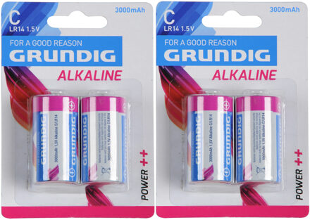 Grundig 10x Grundig Alkaline Lr14 C-batterijen 1,5 Volt - Batterijen