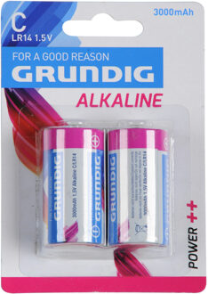 Grundig 2x Grundig Alkaline batterijen LR14 C 1,5 V Multi