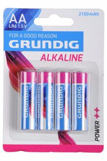 Grundig Batterijen Alkaline Aa Lr6 2100 Mah 4 Stuks