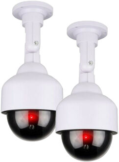 Grundig Dummy camera - 2x - LED dome - beveiligingscamera dummy - binnen en buiten