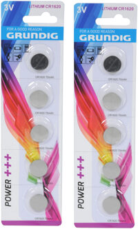 Grundig Knoopcel batterijen - 10x stuks - CR1620 - 3V