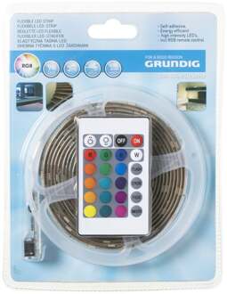 Grundig LED-Strip 3 meter - met Afstandsbediening - Zelfklevend - Meerkleurig