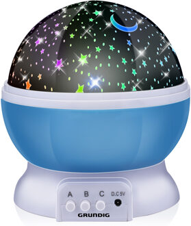 Grundig Nachtlamp sterren projector - 3 standen - 360 graden - galaxy projector sterrenhemel - blauw
