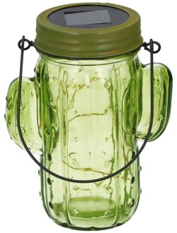 Grundig Solarlamp Cactus Led 14,5 Cm Glas Groen