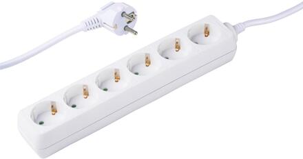 Grundig Stekkerdoos wit 6-voudig 1,5M