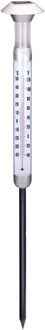 Grundig Tuin/buiten thermometer - met solar verlichting - 97 cm