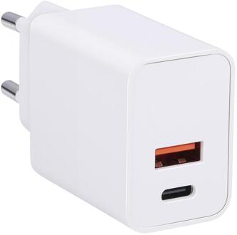 Grundig USBA+C oplader stopcontact 230V wit