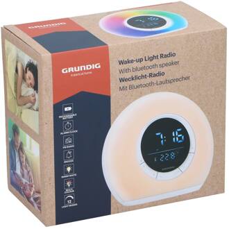 Grundig wake-up light met bluetooth speaker wit