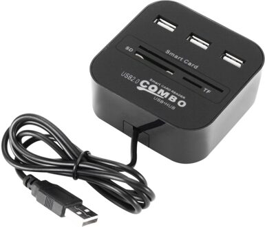 Grwibeou All In 1 Usb Sim Smart Kaartlezer Voor Bankkaart Ic/Id Emv Sd Tf 3USB Hub mmc USB-CCID Iso 7816 Cacdnieatm Ic Simsdtf